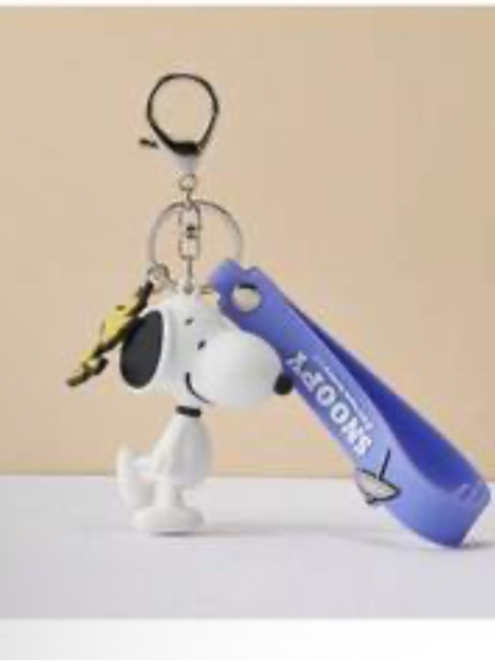 Snoopy Blue Silicone Keychain Snoopy